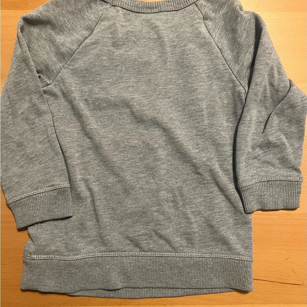 Like New BabyGap Gray Sweatshirt with Colorful 'FUN' Design